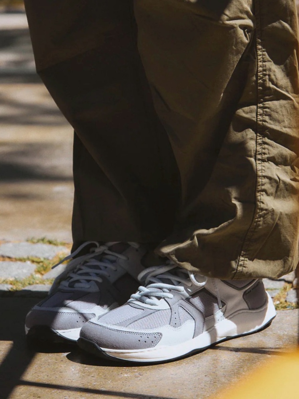 OHNE Barefoot Retro Run V2 Sneakers in Smoke Size 10.5/11 Made in Spain